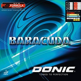 Donic Baracuda Table Tennis Rubber (Red, Max)
