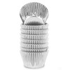 Gifbera Silver Foil Jumbo Cupcake Liners Metallic Muffin Baking Cups,