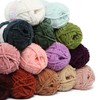 2 Skein La Mia Mellow Velvet Chenille Yarn for Knitting
