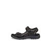 ECCO Men's Yucatan Sport Sandal, Black/Mole/Black Oil Nubuck, 10-10.5