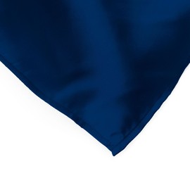 LinenTablecloth 14 x 108-Inch Satin Table Runner Navy Blue