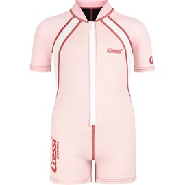 Cressi Shorty Kid - Muta Shorty per Bambini in Neoprene Ultra Stretch 1.5/2mm, Maniche Corte, XL (5/6 Anni), Rosa/Bianco