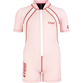 Cressi Shorty Kid - Muta Shorty per Bambini in Neoprene Ultra Stretch 1.5/2mm, Maniche Corte, XL (5/6 Anni), Rosa/Bianco