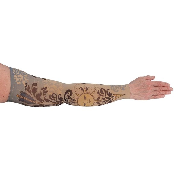 Lymphedivas Celestial Arm Sleeve 20-30mmHg Short with Diva Diamond Band