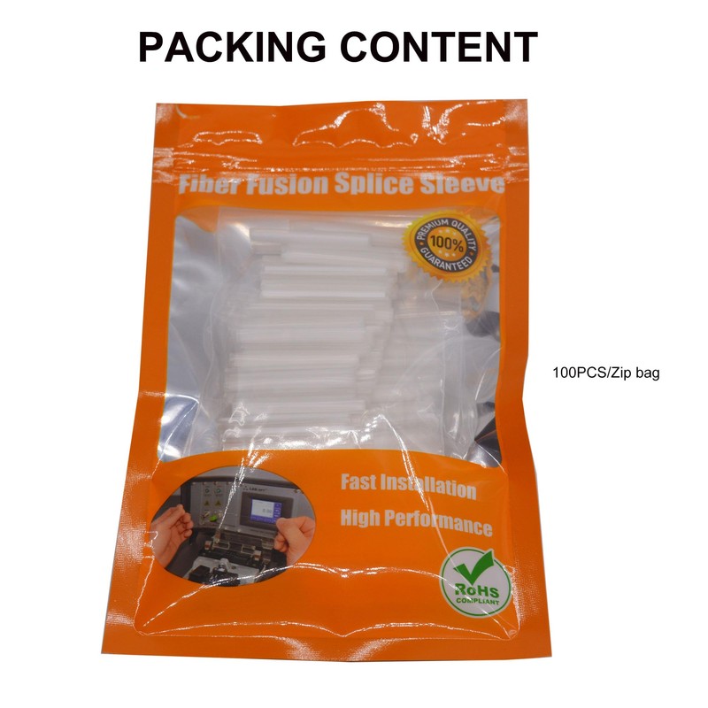 Preshurnk Ribbon Mass Fiber Optic Fusion Splice Protection Sleeves 40mm,Accommodate