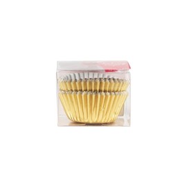 Mini Gold Foil Baking Cups – Non-Stick & Greaseproof Liners for Mini Cupcakes, Muffins, and Desserts – Elegant, Heat-Resistant Design – Perfect for Parties, Everyday Use and Special Occasions (960)