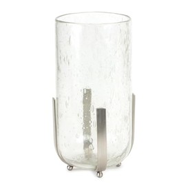 Maykoosh Glass Candle Vase Hurricane Lantern - Decorative Table Centerpiece - Modern Home Decor