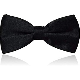 Best Item Bow Necktie, Men's, Kids, One-touch Tie, Plain, Easy Hook, Attachment, Bowtie, For Adults and Children -