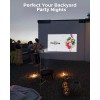TURBOAMP 4K Projector with Wifi and Bluetooth, TURBOAMP 5G Native