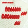 Red UV Press on Nails Medium Almond Shape, Fake Nails