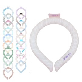 [2024 Latest cicibella Genuine Product, 28℃ Natural Freezing] Ice School Ring, Ice Neck, Cool Band, Cool Ring, Neck Cooler, Neck Ring, Cool Goods, Cute, Summer, Repeated Use, Lightweight, Instant