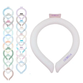 [2024 Latest cicibella Genuine Product, 28℃ Natural Freezing] Ice School Ring, Ice Neck, Cool Band, Cool Ring, Neck Cooler, Neck Ring, Cool Goods, Cute, Summer, Repeated Use, Lightweight, Instant