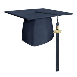 Endea Graduation Matte Cap & Tassel (Navy Blue, 2021)