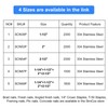 SimCos 16 Gauge Angled Finish Nails 304 Stainless Steel,(1-1/4", 1-1/2",