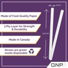 QNP Supplies 250 Count Individually Wrapped Straws - Standard Size