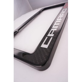 None Chevy Camaro SS Carbon Fiber License Plate Frame