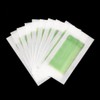 10 Piezas Papel Depilatorio de Cera Doble Cara Verde