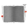 ASCIUTTA Aluminum Motorcycle Radiator For Kawasaki Ninja ZX10R ZX-10R 2004-2005