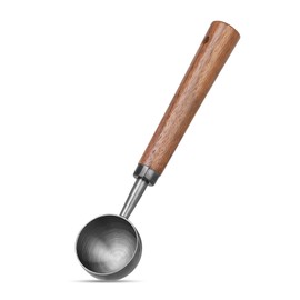 10g Coffee Measuring Scoop Spoon, Stainless Steel Coffee Bean Scoop for Ground Coffee, Tablespoon with Nature Walnut Handle