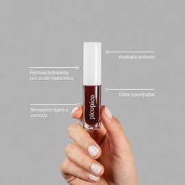 Brillo hidrante de labios vino Tángara Picopico Lip Oil - NO pegajoso - con ácido hilurónico y aceites naturales - VEGANO - Libre de crueldad/parabeno