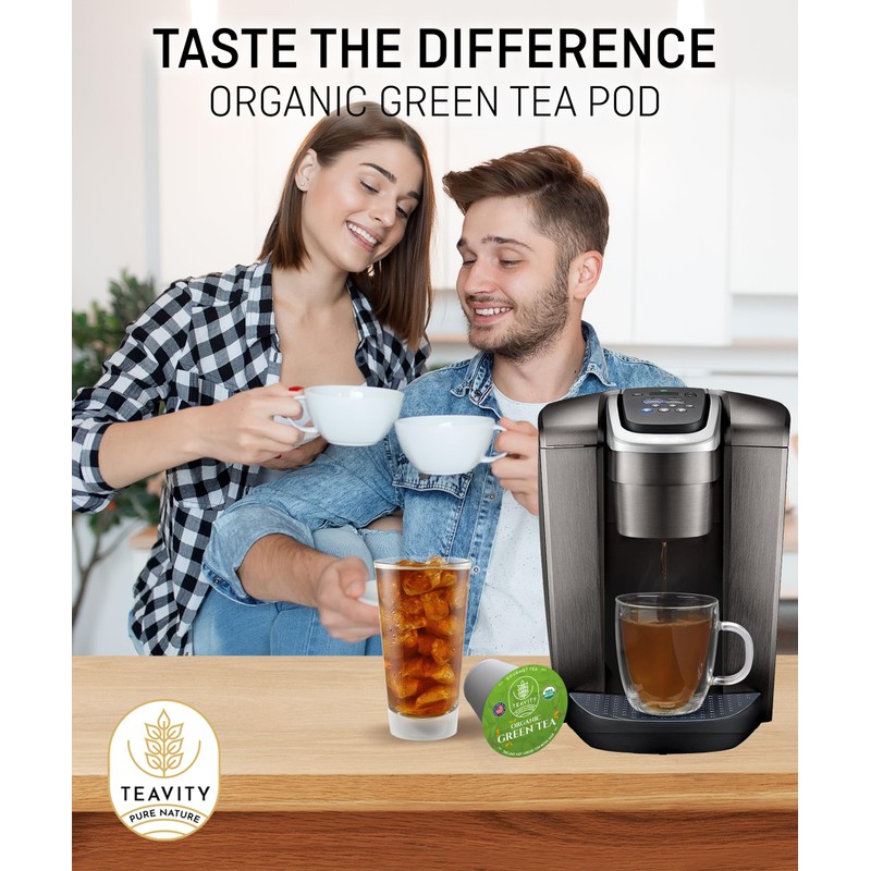 Organic Green Tea Pods for Keurig - Unsweetened Green Tea