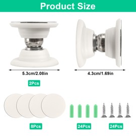 RV Door Holder Magnetic Door Catches, Pack of 4 Agnetic Door Stops with Screws, Magnetic Door Stopper No Drilling Door Stopper for Motorhome, Trailer, Boat Compartments, Cargo