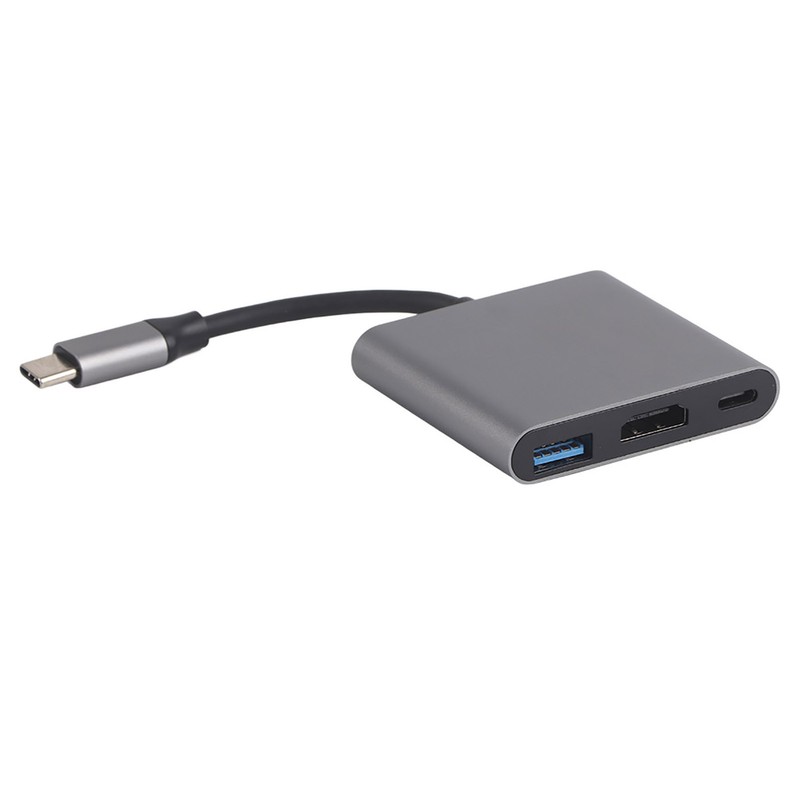 HC 04 Multifunction 3 in 1 Hub Type C to