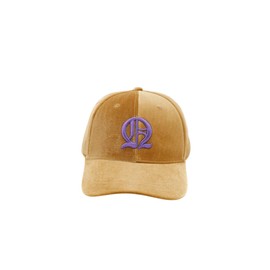 SANDZ Omega Embroidered Velvet Cap six-Panel Baseball hat, Created for Members of Omega Psi Phi Fraternity. Modern with Vintage Feel