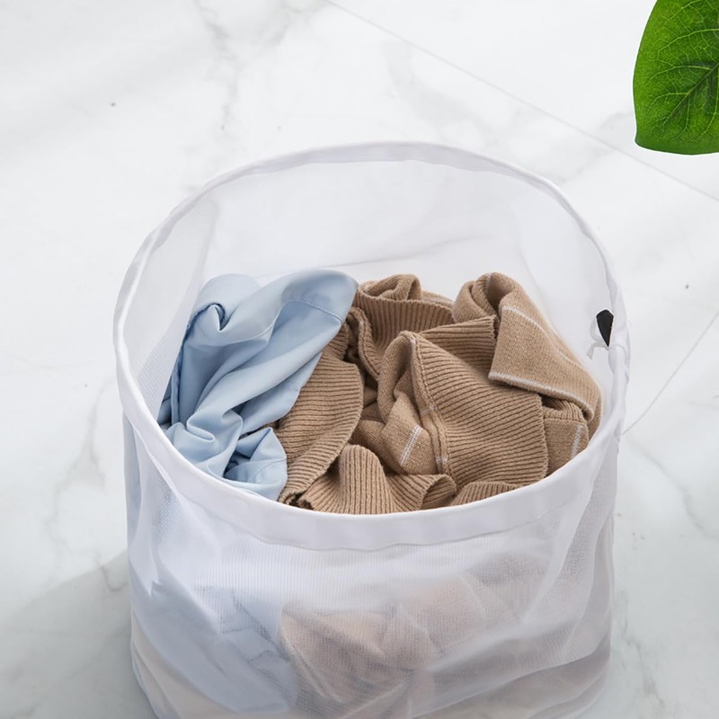 2 pcs Large Mesh Laundry Bag with Drawstring,23.6×35.4inch Washing Bag