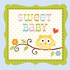 16-Count Paper Beverage Napkins, Happi Tree Sweet Baby Boy