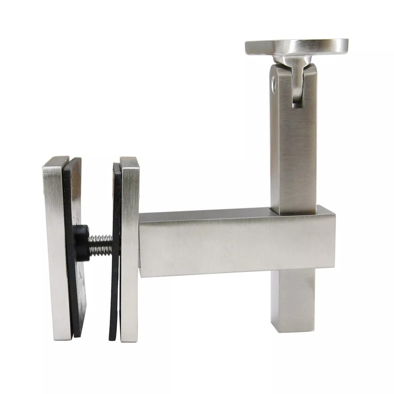 Top hardware Stainless Steel 316 Glass Mounted Adjustable Handrail Bracket