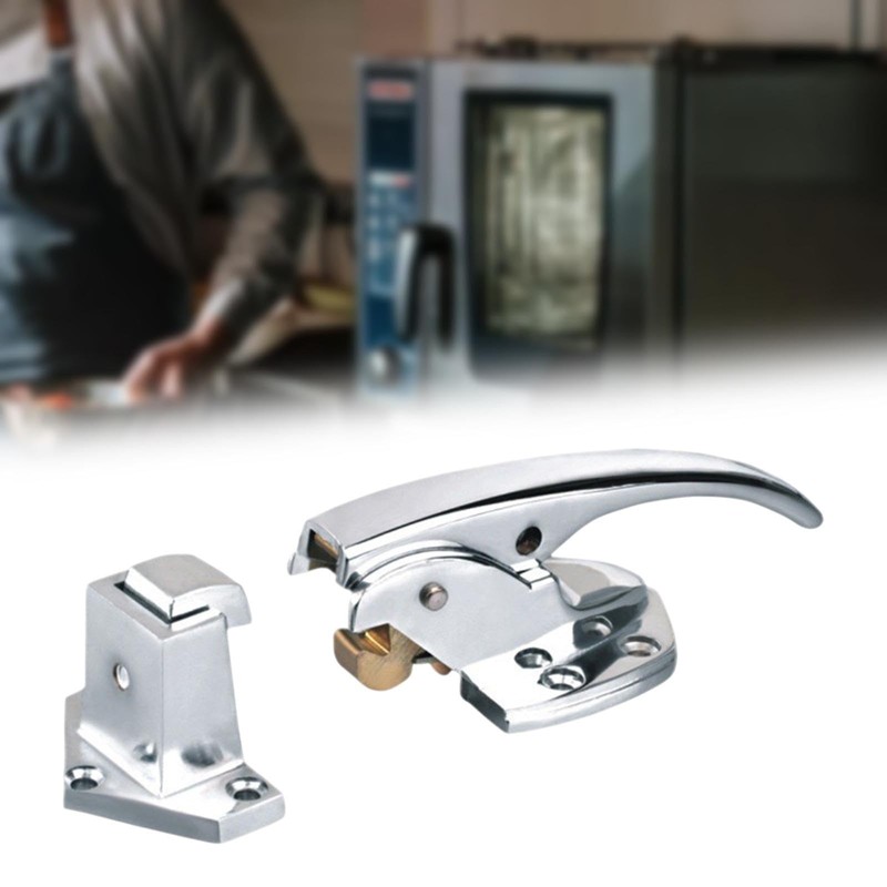 MagiDeal Freezer Door Handle Freezer Handle latches Kit Zinc Alloy