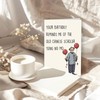 ICOOLYI Funny Birthday Card for Him Her, Women Men, Pun