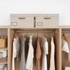 StorageWorks Large Clothes Storage Bins, Fabric Boxes with Divider Board,