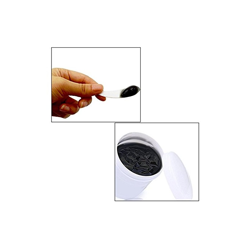 esowemsn 100Pcs Mini Disposable Curved Cosmetic Spoon Spatula, Multi-Functional Facial