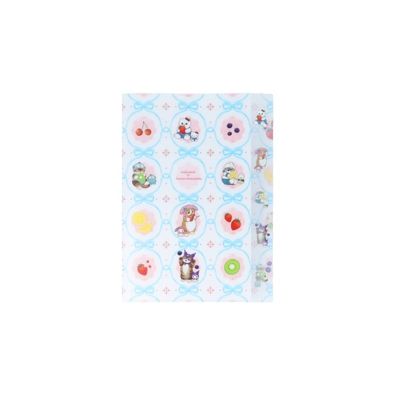 Sunstar Stationery Sanrio Character Clear File, 5 Pockets, Mofusand x