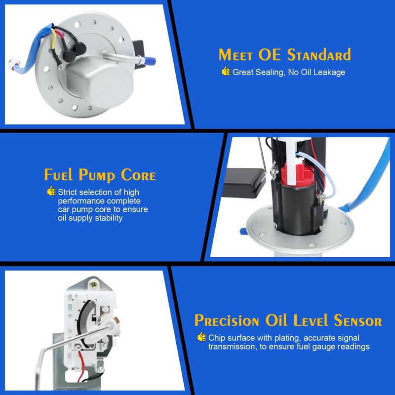 3 PIN 15100-24FB0 Fuel Pump Assembly Compatible with Suzuki Hayabusa