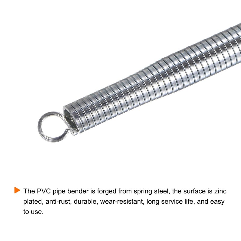 HARFINGTON 2pcs PVC Spring Bender 19.8mm OD 550mm Long Zinc