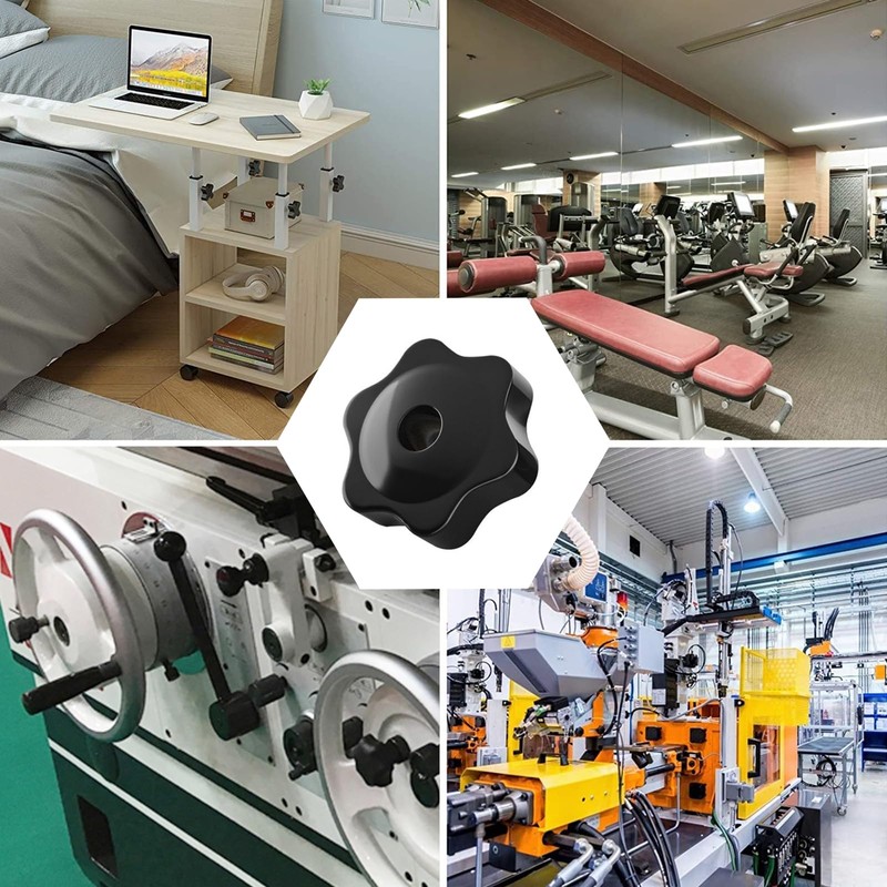 JJWNMLL 12 x M10 outer diameter 38 hexagonal plastic head