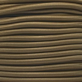 Paracord Planet | 1/4 Inch Elastic Shock Bungee Cord Nylon Crafting Stretch String Rope | Made in The USA | Coyote Brown, 50 Feet