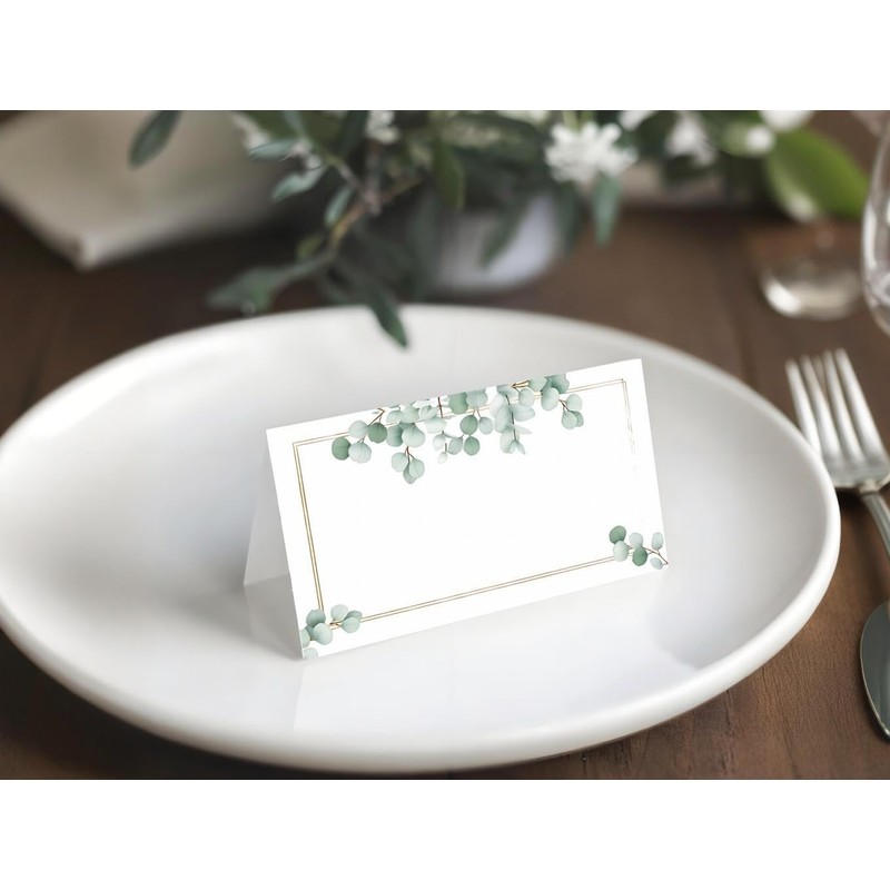 50pcs Greenery Name table Place Cards,place cards for Table Setting,weddings,Dinner