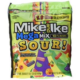 MIKE AND IKE® 28.8OZ MEGA MIX SOUR STAND UP BAG 6CT CASE