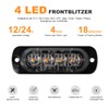 DREAMIZER Car Warning Light, 4 LEDs, Emergency Strobe Flashing Lights,