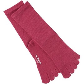 [ミズノ] アウトドアウェア ブレスサーモ 5本指インナーソックス 73UW532 ウィメンズ レッド Free Size