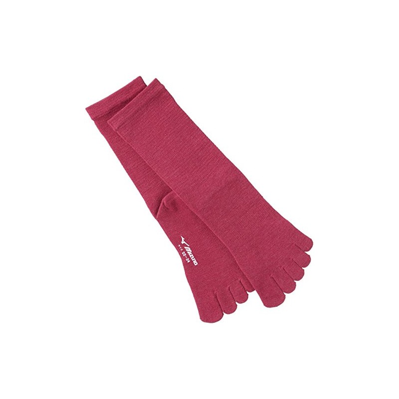 [ミズノ] アウトドアウェア ブレスサーモ 5本指インナーソックス 73UW532 ウィメンズ レッド Free Size