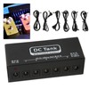 Pedal Power Supply 6 Isolated Outputs Metal Black Electric Equipment