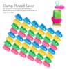 48Pcs Clamp Thread Saver Organizing Silicone Bobbin Clip Spool Sewing