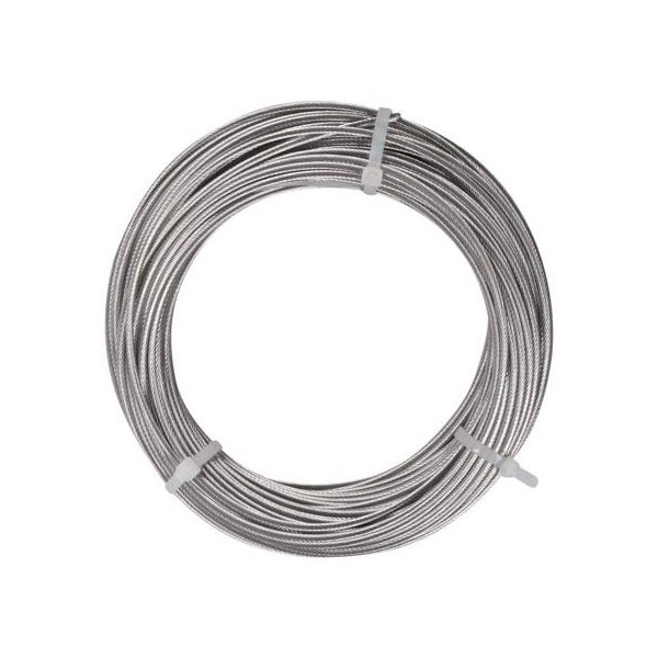 5/32", 1x19, 316 Stainless Steel Cable for Cable Railing (50 ft Coil)