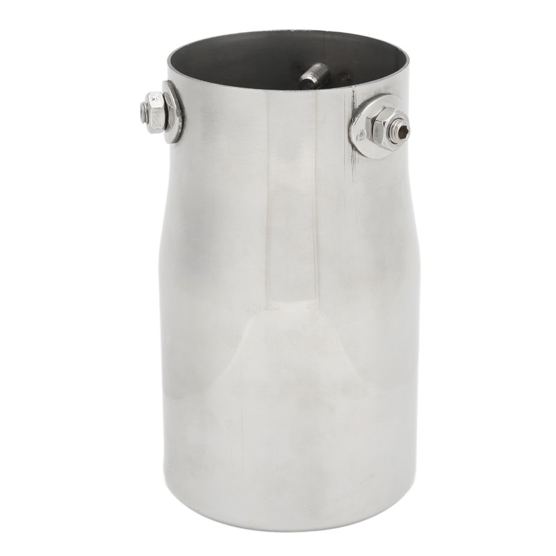 Exhaust Muffler 76mm/2.99in Mirror Polishing Stainless Steel Rear Muffler Exhaust