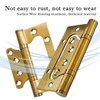 6 Packs Flush Hinges,4 Inch Ball Bearing Stainless Steel Door